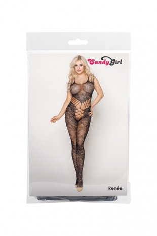 Сетчатый комбинезон без интимного доступа Renee