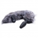 Мощная анальная вибро-пробка TAILZ с серым лисьим хвостом Grey Fox Tail Anal Plug (7 реж, 3 скорости)0