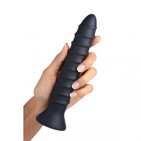 Мощный спиральный вибратор для вагины и ануса Power Screw 10X Spiral Silicone Vibrator (10 режимов)
