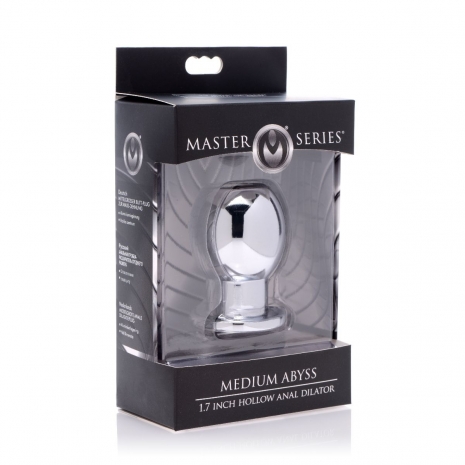 Металлический анальный стимулятор Medium Abyss 1.7 Inch Hollow Anal Dilator (средний)