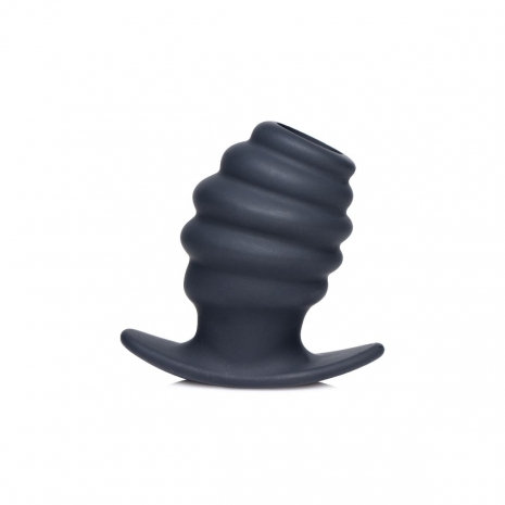 Небольшая рельефная пробка с отверстием Hive Ass Tunnel 2,9'' Silicone Ribbed Hollow Anal Plug Small