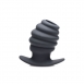 Большая рельефная пробка с отверстием Hive Ass Tunnel 4'' Silicone Ribbed Hollow Anal Plug Large0