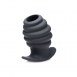 Большая рельефная пробка с отверстием Hive Ass Tunnel 4'' Silicone Ribbed Hollow Anal Plug Large1