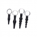 Набор анальных стимуляторов 4 Piece Silicone Anal Ringed Rimmer Set1