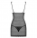 Сорочка Chemise с бежевой вставкой и стрингами SM
