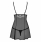 Полупрозрачный Babydoll с белой вышивкой LXL