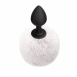 Анальная пробка с белым хвостиком Emotions Fluffy White1