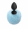 Анальная пробка с голубым хвостиком Emotions Fluffy Blue