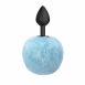 Анальная пробка с голубым хвостиком Emotions Fluffy Blue0
