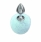 Металлическая анальная пробка с голубым хвостиком Diamond Twinkle Blue