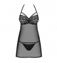 Короткая сорочка с кружевным верхом и жемчужными бусинами JOYLACE Babydoll SM