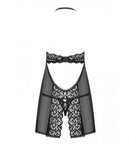 Короткая сорочка с кружевным верхом и жемчужными бусинами JOYLACE Babydoll SM