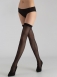 Черные чулки под пояс с имитацией шнуровки Giulia SHOCK 20 den 1/2 (XS/S)1