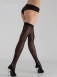 Черные чулки под пояс с имитацией шнуровки Giulia SHOCK 20 den 1/2 (XS/S)2