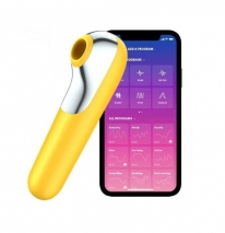 Вакуум-волновой стимулятор Satisfyer Dual Love (10+11 режимов) синхронизируется со смартфоном