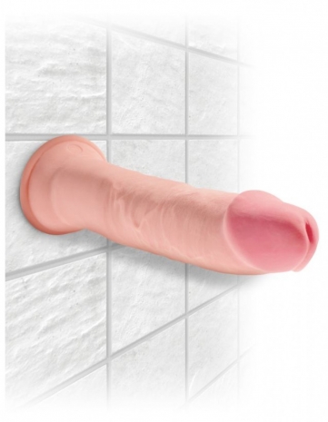 Супер гибкий крупный фаллос на присоске King Cock Plus 9'' Triple Density Cock