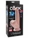 Фаллоимитатор на присоске King Cock Plus 7'' Triple Density с гибкой мошонкой1