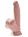 Фаллоимитатор на присоске King Cock Plus 7'' Triple Density с гибкой мошонкой0