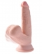 Фаллоимитатор на присоске King Cock Plus 6'' Triple Density с гибкой мошонкой0