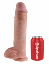 Гигантский фаллос на присоске King Cock 11'' Cock with Balls