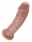 Реалистичный изогнутый фаллоимитатор King Cock 8'' Cock