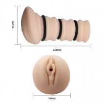 Мастурбатор вагина с утягивающими кольцами Crazy Bull Rossi Flesh 3D