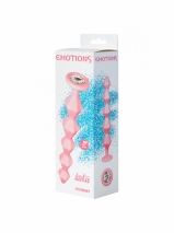 Анальная цепочка с прозрачным кристаллом Emotions Chummy Pink