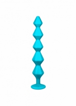 Анальная цепочка с прозрачным кристаллом Emotions Chummy Turquoise