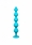 Анальная цепочка с прозрачным кристаллом Emotions Chummy Turquoise