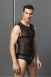 Сетчатый черный комплект белья с клепками Candy Boy MACHO One Size0