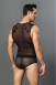 Сетчатый черный комплект белья с клепками Candy Boy MACHO One Size1