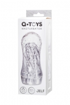 Прозрачный мастурбатор в колбе A-Toys Jelf