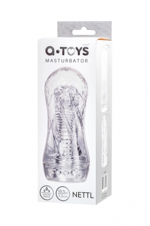 Прозрачный мастурбатор в колбе A-Toys NETTL