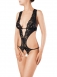 Затейливое боди из кружева с глубоким декольте и доступом SM0