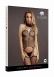 Сетчатый боди-комбинезон с имитацией чулок Suspender Fishnet Choker1