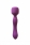 Двусторонний перезаряжаемый вибромассажер Heating Wand Purple с подогревом (10 режимов)