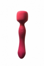 Двусторонний перезаряжаемый вибромассажер Heating Wand Purple с подогревом (10 режимов)