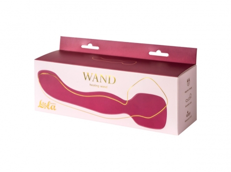 Двусторонний перезаряжаемый вибромассажер Heating Wand Purple с подогревом (10 режимов)