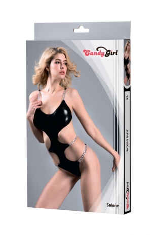 Боди с металлическими цепочками Selene XL