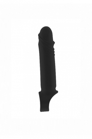 Удлиняющая насадка закрытого типа с фиксацией на мошонке No 31 Stretchy Penis Extension