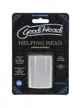 Небольшой рельефный мастурбатор GoodHead Helping Head