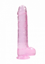 Реалистичный крупный фаллос на присоске Realistic Dildo With Balls 9''