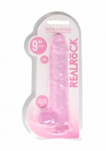 Реалистичный крупный фаллос на присоске Realistic Dildo With Balls 9''