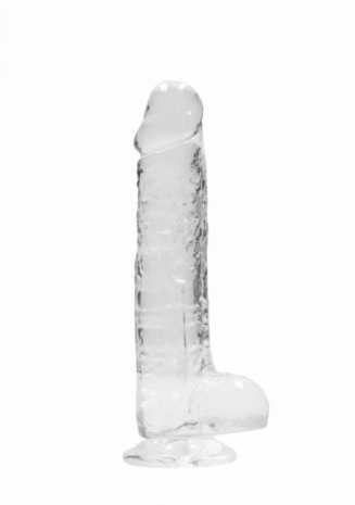 Реалистичный гибкий фаллос на присоске Realistic Dildo With Balls 8''
