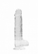 Реалистичный гибкий фаллос на присоске Realistic Dildo With Balls 8''0