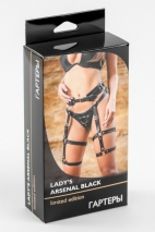 Гартеры из натуральной кожи Lady's Arsenal Black