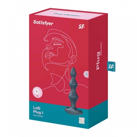 Перезаряжаемая анальная вибро-елочка Satisfyer Lolli Plug 1 (12 режимов)