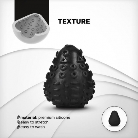 Яйцо-мастурбатор Gvibe Gegg Black