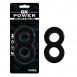 Сдвоенное кольцо для члена и мошонки Duo Cock 8 Ball Ring Black0