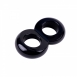 Сдвоенное кольцо для члена и мошонки Duo Cock 8 Ball Ring Black1